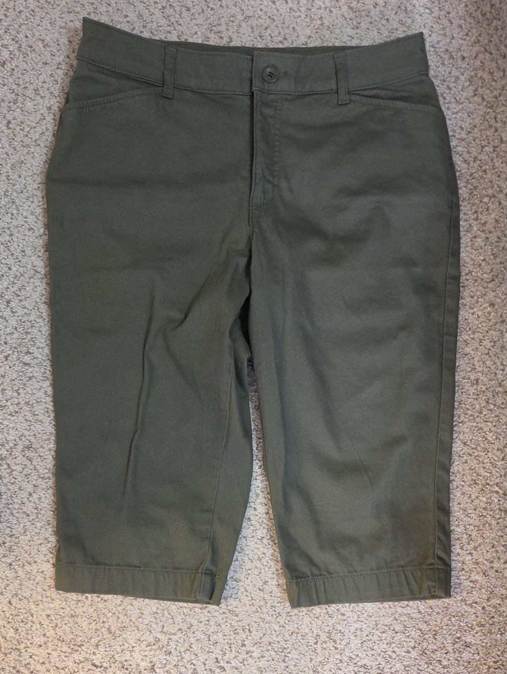 St. John's Bay Olive Green Capri Pants - Women's